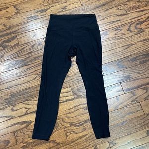 Lululemon black align leggings, 28’